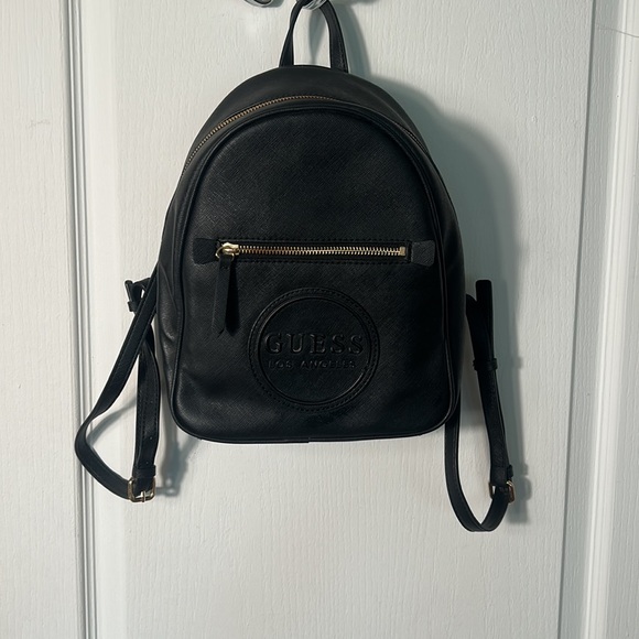 GUESS THORNTON BLACK MINI BACKPACK - Picture 3 of 7